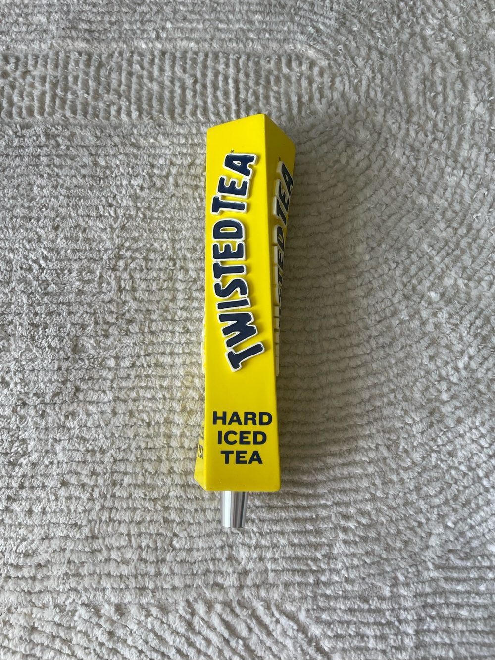 Twisted Tea Hard Iced Tea Yellow Beer Tap Handle